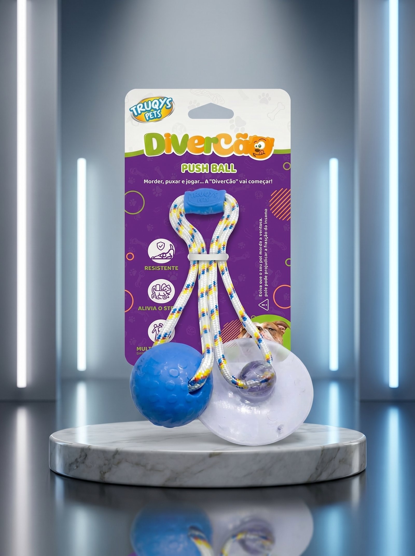 Divertimento Solitário e Inteligente: Push Ball com Ventosa Truqys